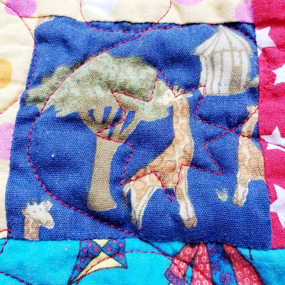 Child's Colorful Lap Quilt or Bed Coverlet Handmade - Picture 5 of 10